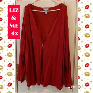 Liz & me 4x 30/32 sparkly red cardigan 😍